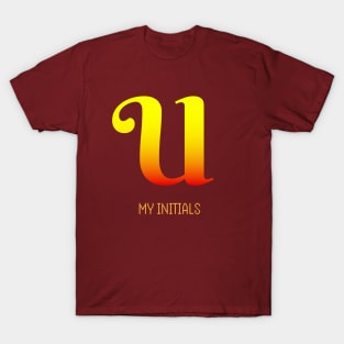 Letter U Initials Unique Name T-Shirt T-Shirt